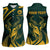 Personalized South Africa Springbok Women Sleeveless Polo Shirt With Trendy Protea Flowers Patterns - Wonder Print Shop