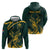 Personalized South Africa Springbok Zip Hoodie With Trendy Protea Flowers Patterns - Wonder Print Shop
