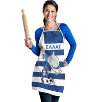 Greece Football Apron Dolphin Mascot Grunge Style - Wonder Print Shop