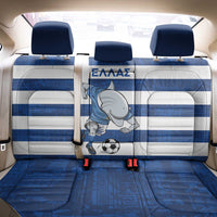 Greece Football Back Car Seat Cover Dolphin Mascot Grunge Style - Wonder Print Shop