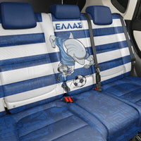 Greece Football Back Car Seat Cover Dolphin Mascot Grunge Style - Wonder Print Shop