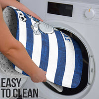 Greece Football Bathroom Set Dolphin Mascot Grunge Style - Wonder Print Shop