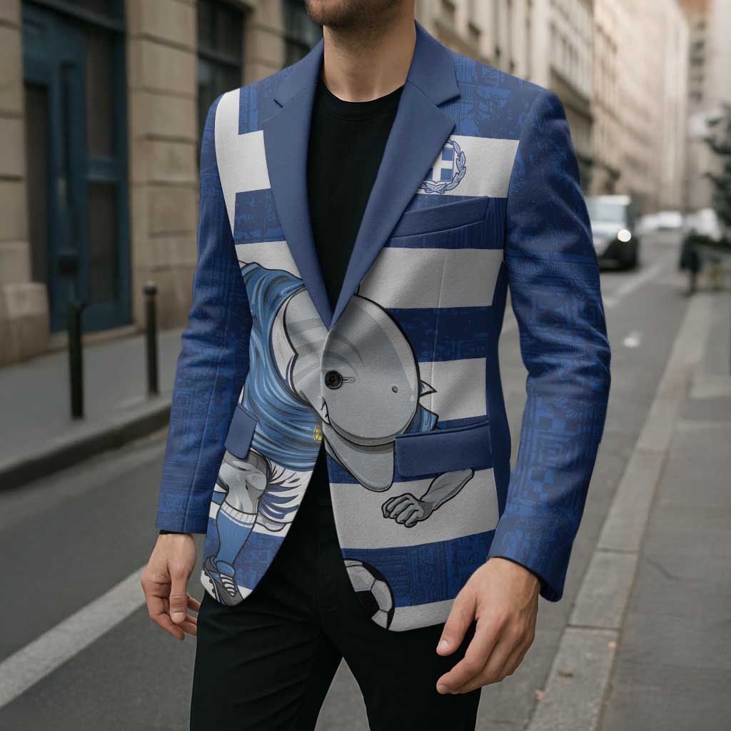Greece Football Blazer Dolphin Mascot Grunge Style - Wonder Print Shop