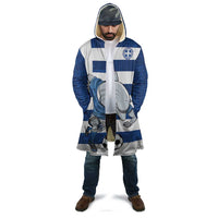 Greece Football Cloak Dolphin Mascot Grunge Style - Wonder Print Shop