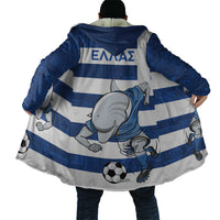 Greece Football Cloak Dolphin Mascot Grunge Style - Wonder Print Shop