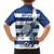Greece Football Family Matching Long Sleeve Bodycon Dress and Hawaiian Shirt Dolphin Mascot Grunge Style - Wonder Print Shop