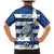 Greece Football Family Matching Mermaid Dress and Hawaiian Shirt Dolphin Mascot Grunge Style - Wonder Print Shop
