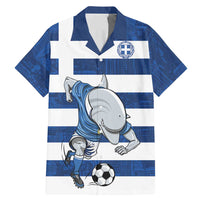 Greece Football Family Matching Mermaid Dress and Hawaiian Shirt Dolphin Mascot Grunge Style - Wonder Print Shop