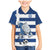 Greece Football Family Matching Mermaid Dress and Hawaiian Shirt Dolphin Mascot Grunge Style - Wonder Print Shop