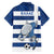 Greece Football Family Matching Off Shoulder Maxi Dress and Hawaiian Shirt Dolphin Mascot Grunge Style - Wonder Print Shop