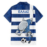 Greece Football Family Matching Summer Maxi Dress and Hawaiian Shirt Dolphin Mascot Grunge Style - Wonder Print Shop