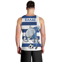 Greece Football Men Tank Top Dolphin Mascot Grunge Style - Wonder Print Shop