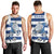 Greece Football Men Tank Top Dolphin Mascot Grunge Style - Wonder Print Shop