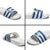 Greece Football Slide Sandals Dolphin Mascot Grunge Style - Wonder Print Shop