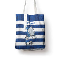 Greece Football Tote Bag Dolphin Mascot Grunge Style - Wonder Print Shop