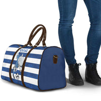 Greece Football Travel Bag Dolphin Mascot Grunge Style - Wonder Print Shop