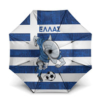 Greece Football Umbrella Dolphin Mascot Grunge Style - Wonder Print Shop