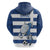 Greece Football Zip Hoodie Dolphin Mascot Grunge Style - Wonder Print Shop