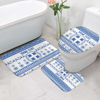Personalized Christmas Greece Coat Of Arms Bathroom Set Hellas Kala Christougena - Wonder Print Shop