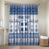 Personalized Christmas Greece Coat Of Arms Bathroom Set Hellas Kala Christougena - Wonder Print Shop