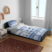 Personalized Christmas Greece Coat Of Arms Bedding Set Hellas Kala Christougena - Wonder Print Shop