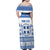Personalized Christmas Greece Coat Of Arms Family Matching Off Shoulder Maxi Dress and Hawaiian Shirt Hellas Kala Christougena - Wonder Print Shop