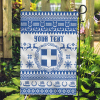 Personalized Christmas Greece Coat Of Arms Garden Flag Hellas Kala Christougena - Wonder Print Shop