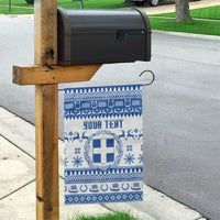 Personalized Christmas Greece Coat Of Arms Garden Flag Hellas Kala Christougena - Wonder Print Shop