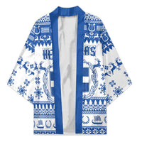 Personalized Christmas Greece Coat Of Arms Kimono Hellas Kala Christougena - Wonder Print Shop