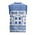 Personalized Christmas Greece Coat Of Arms Christmas Knitted V-Neck Vest Hellas Kala Christougena - Wonder Print Shop