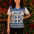 Personalized Christmas Greece Coat Of Arms Christmas Knitted V-Neck Vest Hellas Kala Christougena - Wonder Print Shop