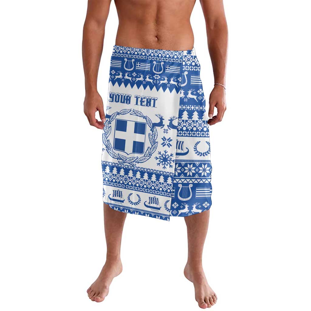 Personalized Christmas Greece Coat Of Arms Lavalava Hellas Kala Christougena - Wonder Print Shop