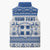 Personalized Christmas Greece Coat Of Arms Sleeveless Puffer Jacket Hellas Kala Christougena - Wonder Print Shop