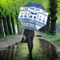 Personalized Christmas Greece Coat Of Arms Umbrella Hellas Kala Christougena - Wonder Print Shop