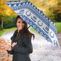 Personalized Christmas Greece Coat Of Arms Umbrella Hellas Kala Christougena - Wonder Print Shop