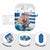 Greece Christmas AirPods Case Santa Claus Riding Dolphin - Wonder Print Shop