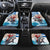 Greece Christmas Car Mats Santa Claus Riding Dolphin - Wonder Print Shop
