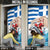 Greece Christmas Door Cover Santa Claus Riding Dolphin - Wonder Print Shop