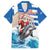 Greece Christmas Family Matching Summer Maxi Dress and Hawaiian Shirt Santa Claus Riding Dolphin - Wonder Print Shop