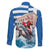 Greece Christmas Family Matching Summer Maxi Dress and Hawaiian Shirt Santa Claus Riding Dolphin - Wonder Print Shop