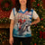Greece Christmas Knitted V-Neck Vest Santa Claus Riding Dolphin - Wonder Print Shop
