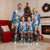 Greece Christmas Pajama Set Santa Claus Riding Dolphin - Wonder Print Shop