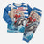 Greece Christmas Pajama Set Santa Claus Riding Dolphin - Wonder Print Shop