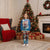 Greece Christmas Pajama Set Santa Claus Riding Dolphin - Wonder Print Shop