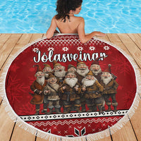 Yule Lads Iceland Beach Blanket Icelandic Christmas folklore - Wonder Print Shop