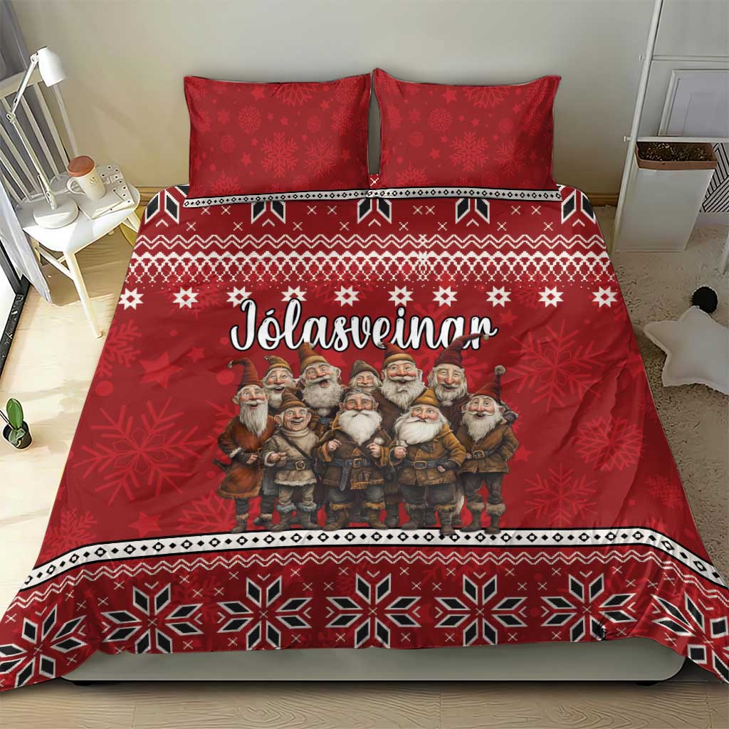 Yule Lads Iceland Bedding Set Icelandic Christmas folklore - Wonder Print Shop