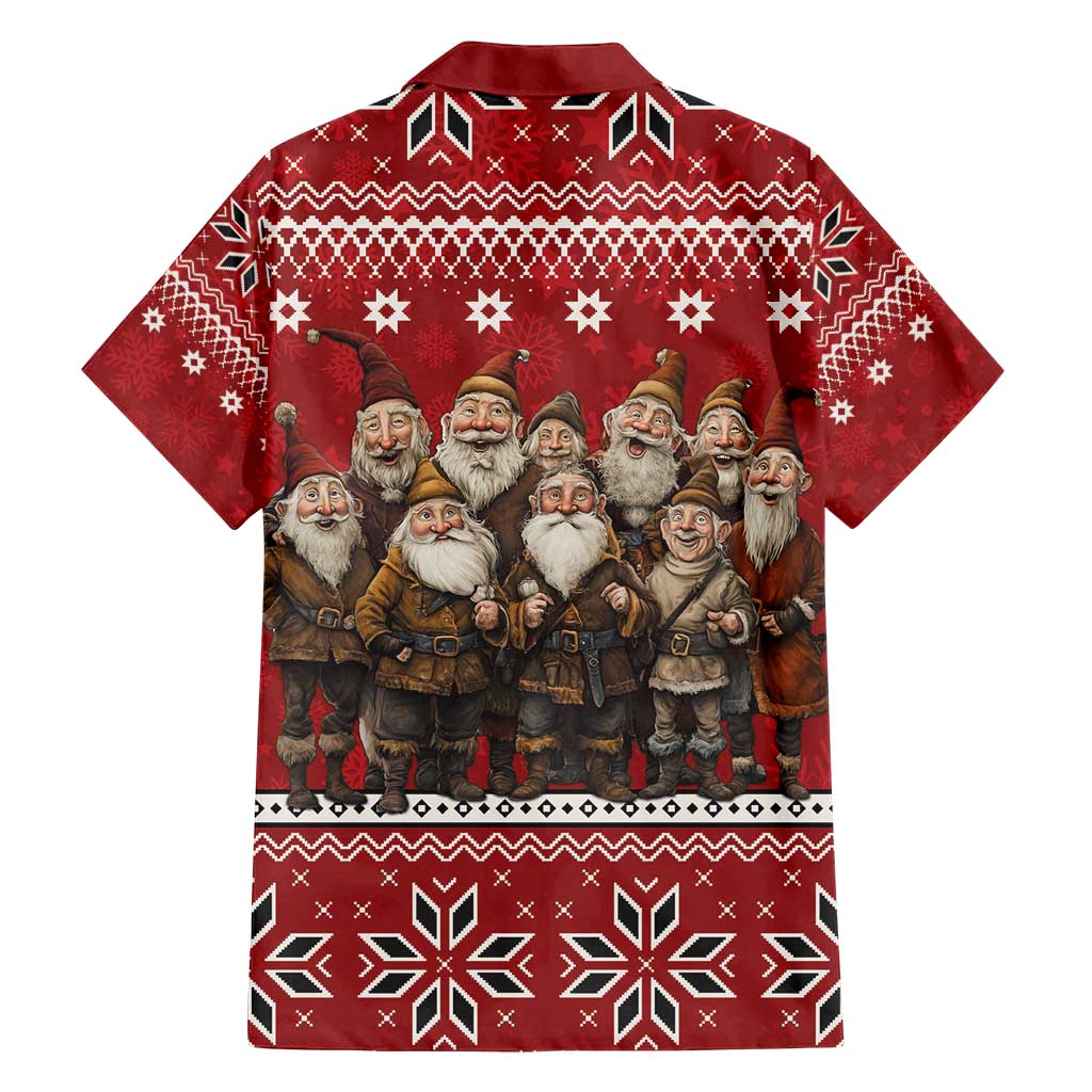 Yule Lads Iceland Family Matching Off Shoulder Maxi Dress and Hawaiian Shirt Icelandic Christmas folklore - Wonder Print Shop