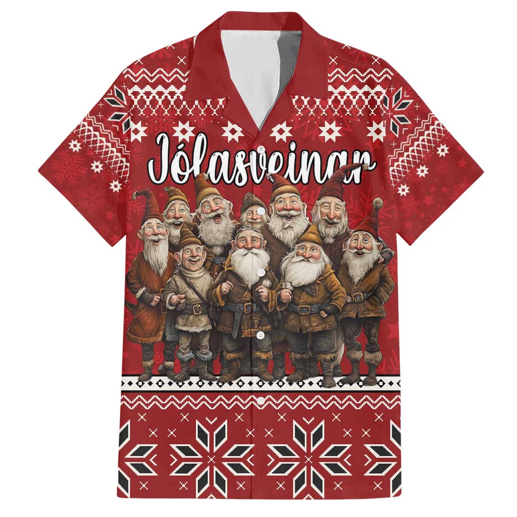 Yule Lads Iceland Family Matching Short Sleeve Bodycon Dress and Hawaiian Shirt Icelandic Christmas folklore - Wonder Print Shop