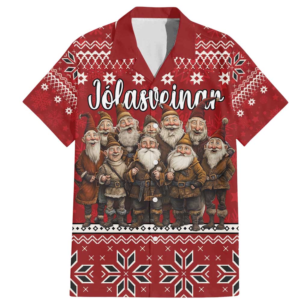 Yule Lads Iceland Family Matching Summer Maxi Dress and Hawaiian Shirt Icelandic Christmas folklore - Wonder Print Shop