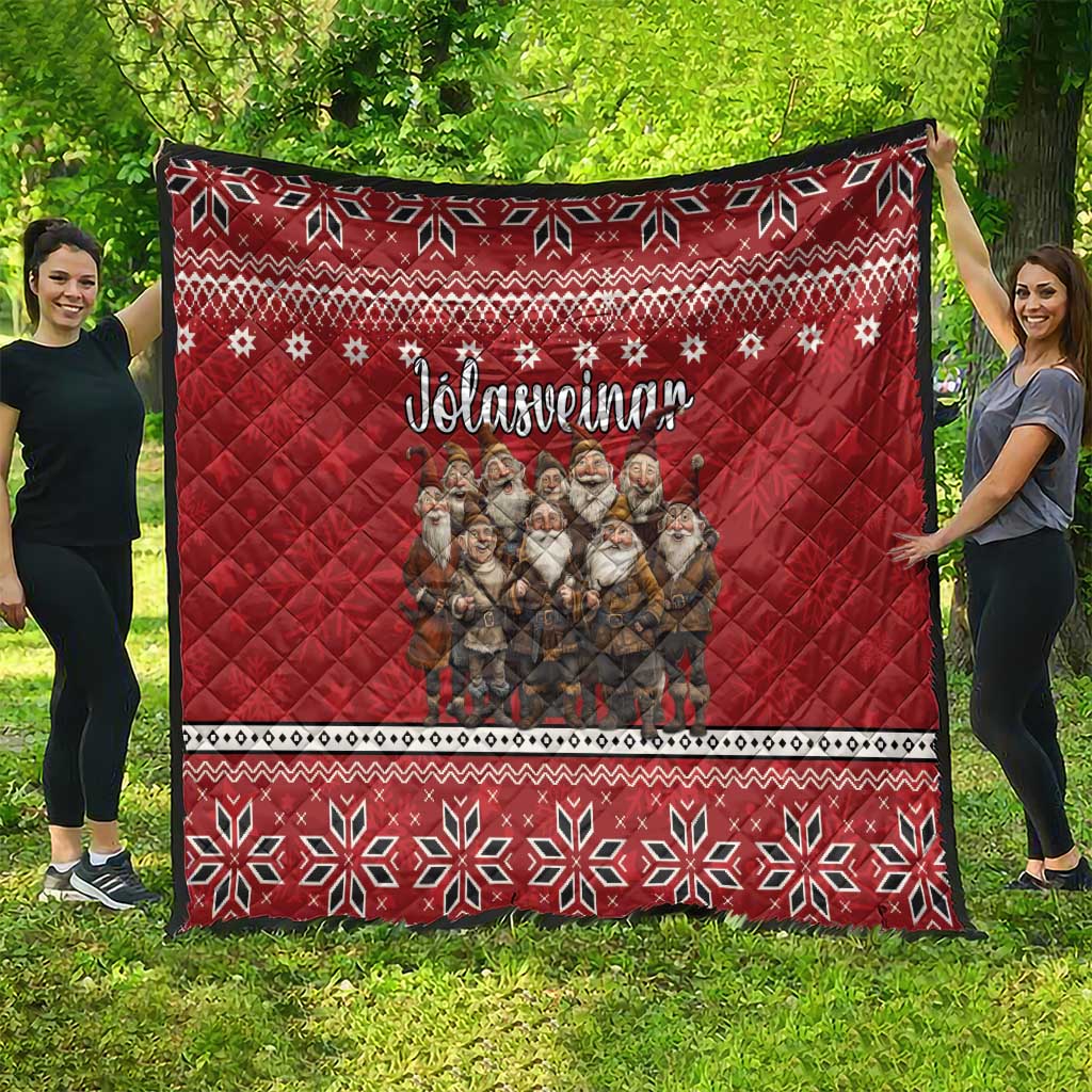 Yule Lads Iceland Quilt Icelandic Christmas folklore - Wonder Print Shop